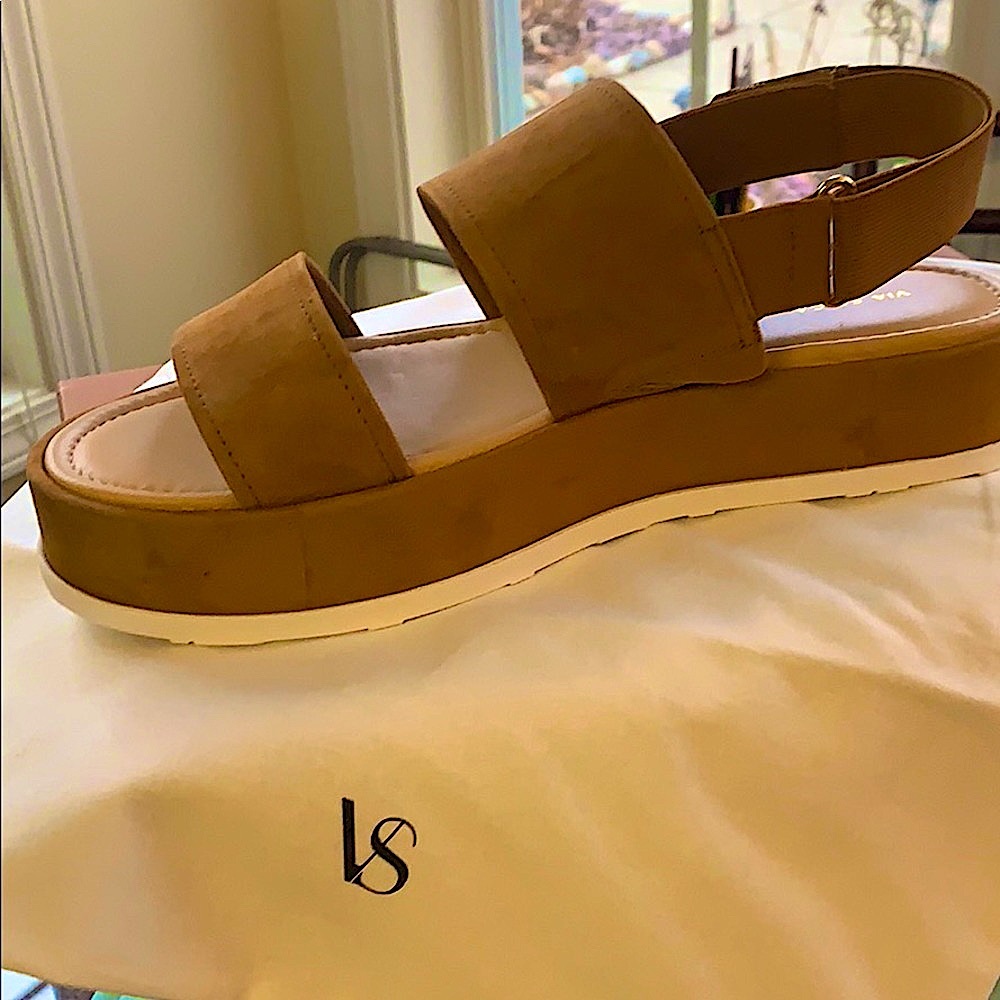 Via Spiga | “Gabourey” Suede Sandal in Toffee NWT